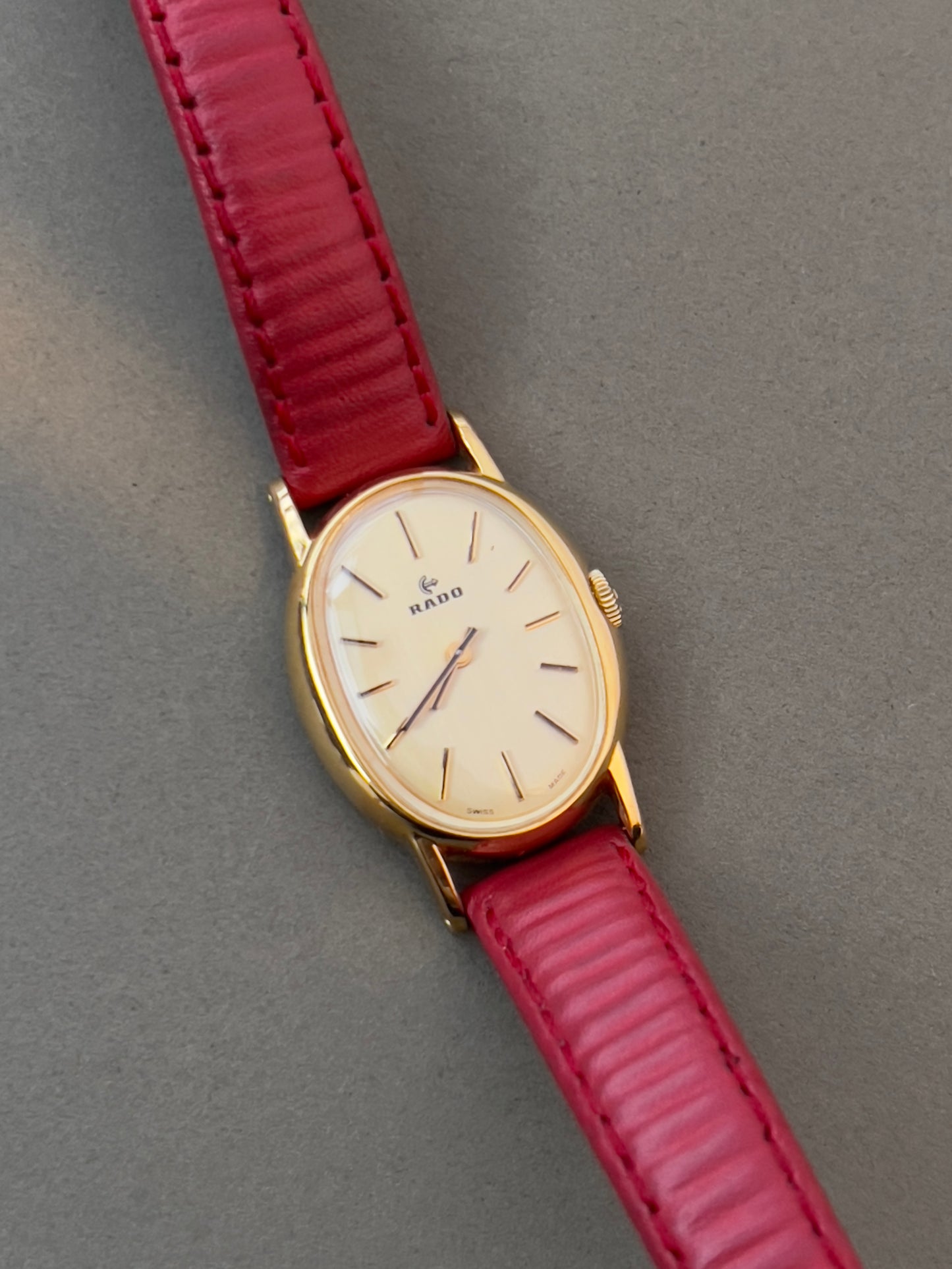 Rado Gold Toned Oval Woman's Watch