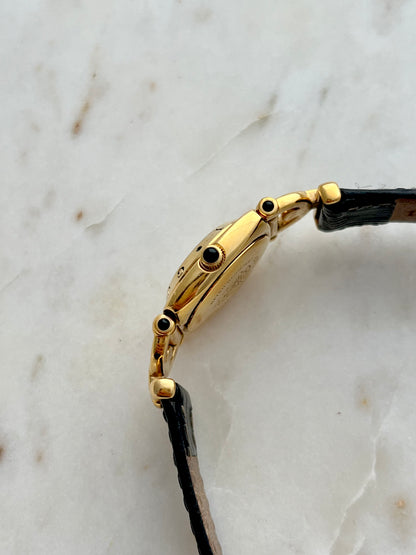 Gucci Gold Horsebit Women's Watch Black Dial 6300L