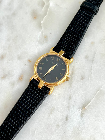 Gucci Black Dial Roman Womens Watch