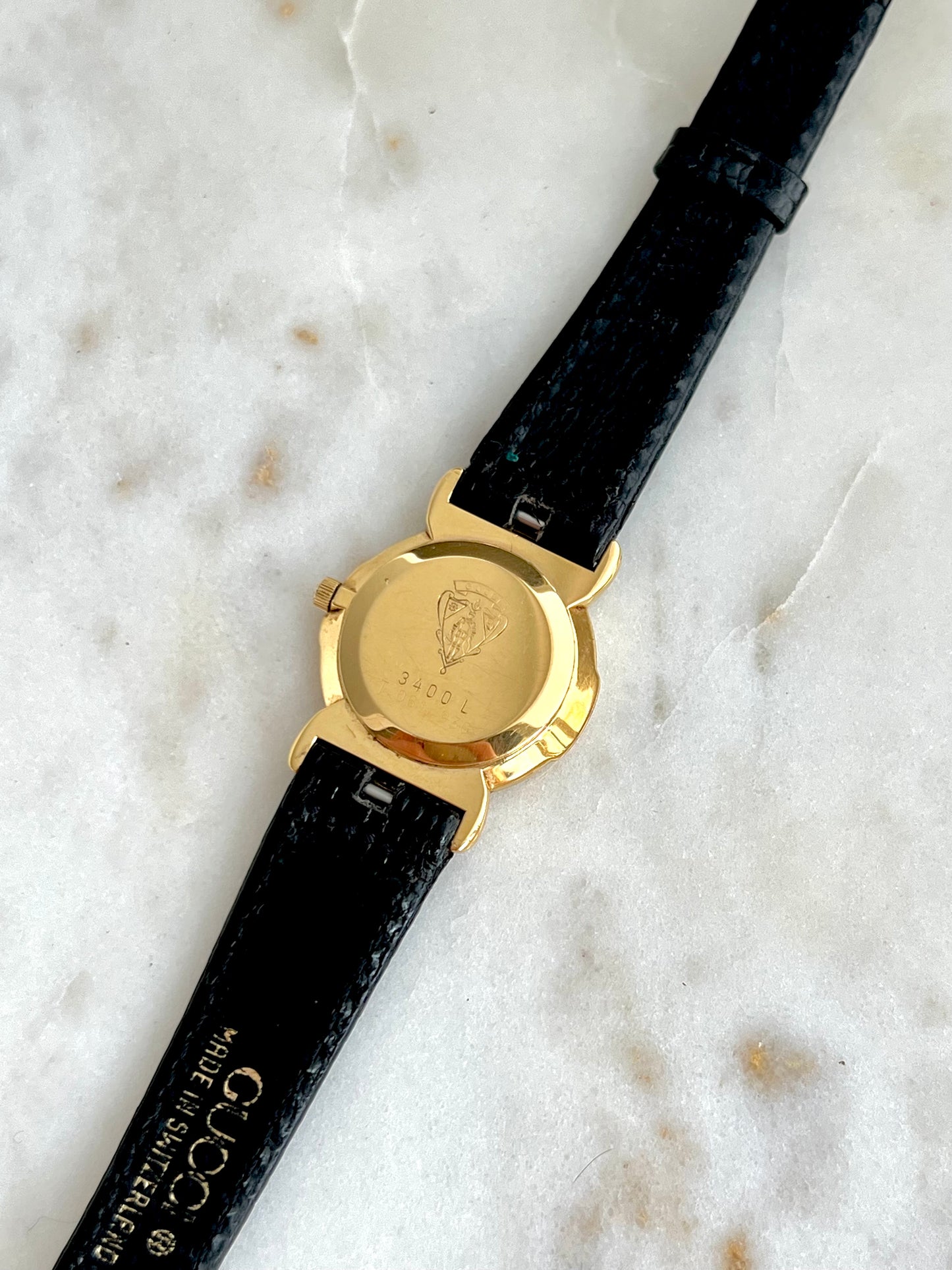 Gucci Black Dial Roman Womens Watch