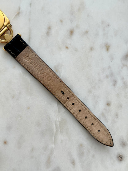 Gucci Gold Horsebit Women's Watch Black Dial 6300L