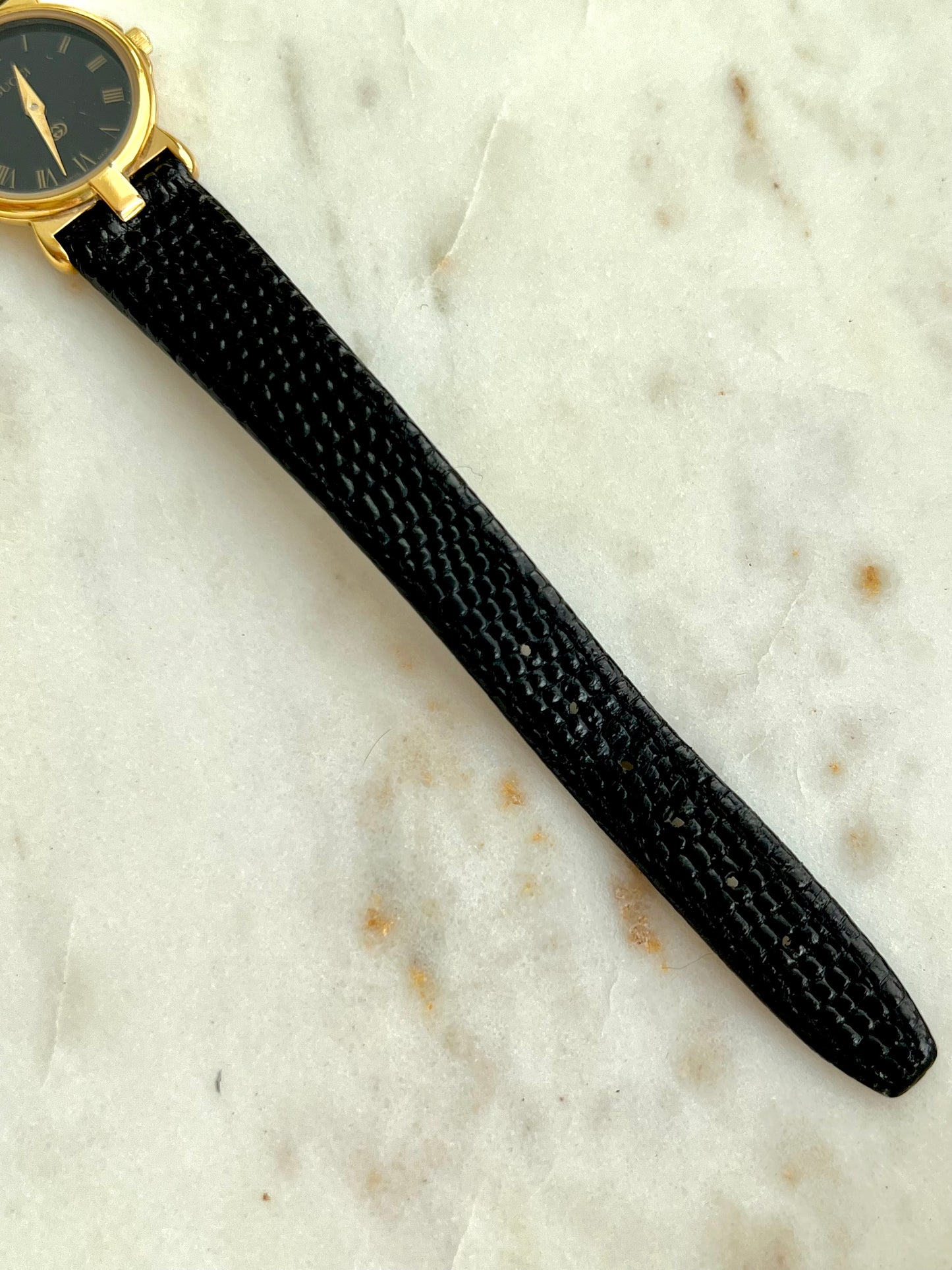 Gucci Black Dial Roman Womens Watch