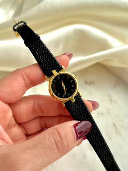 Gucci Black Dial Roman Womens Watch
