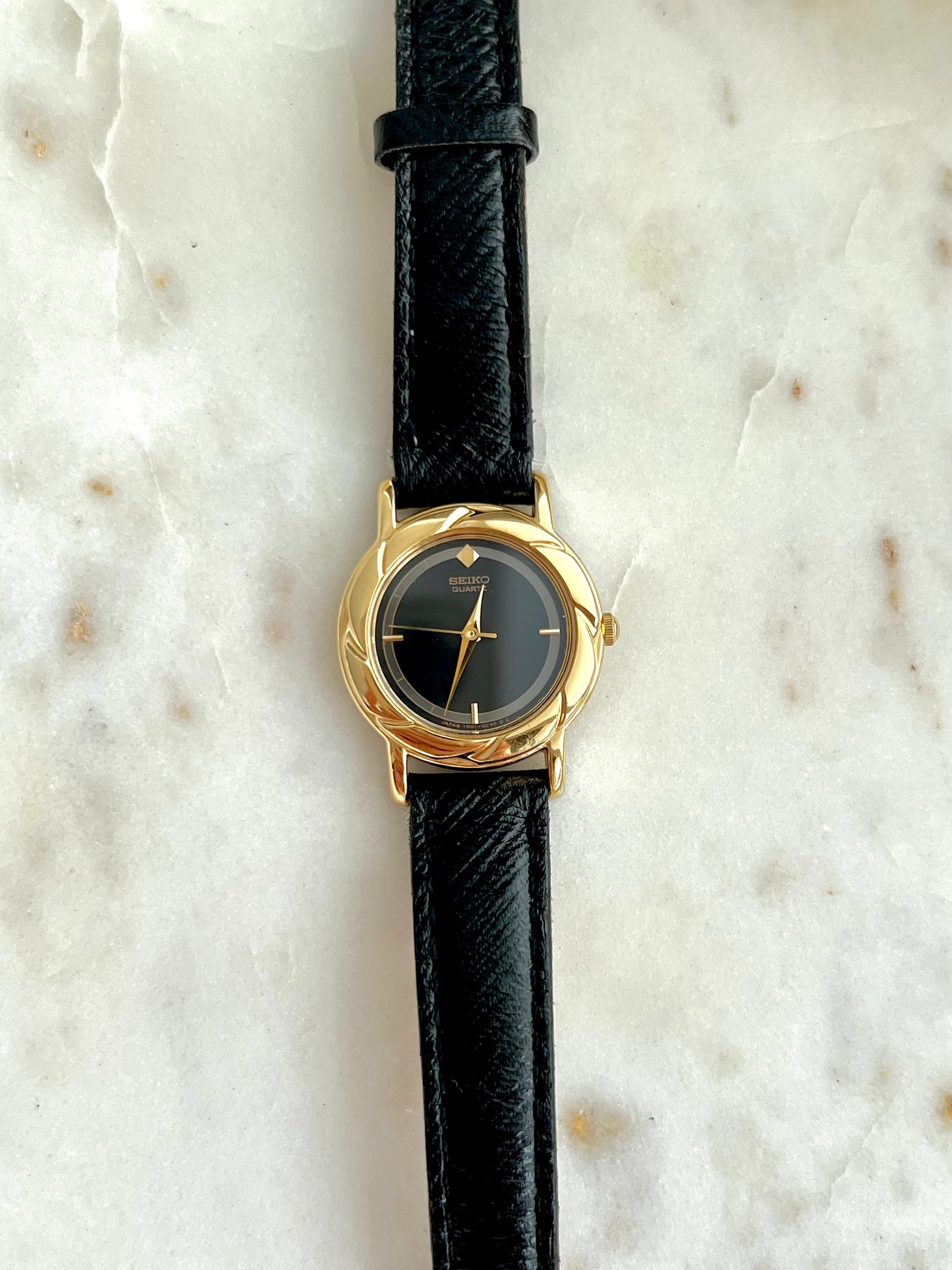 Seiko Petal Case Gold Tone Women's Watch