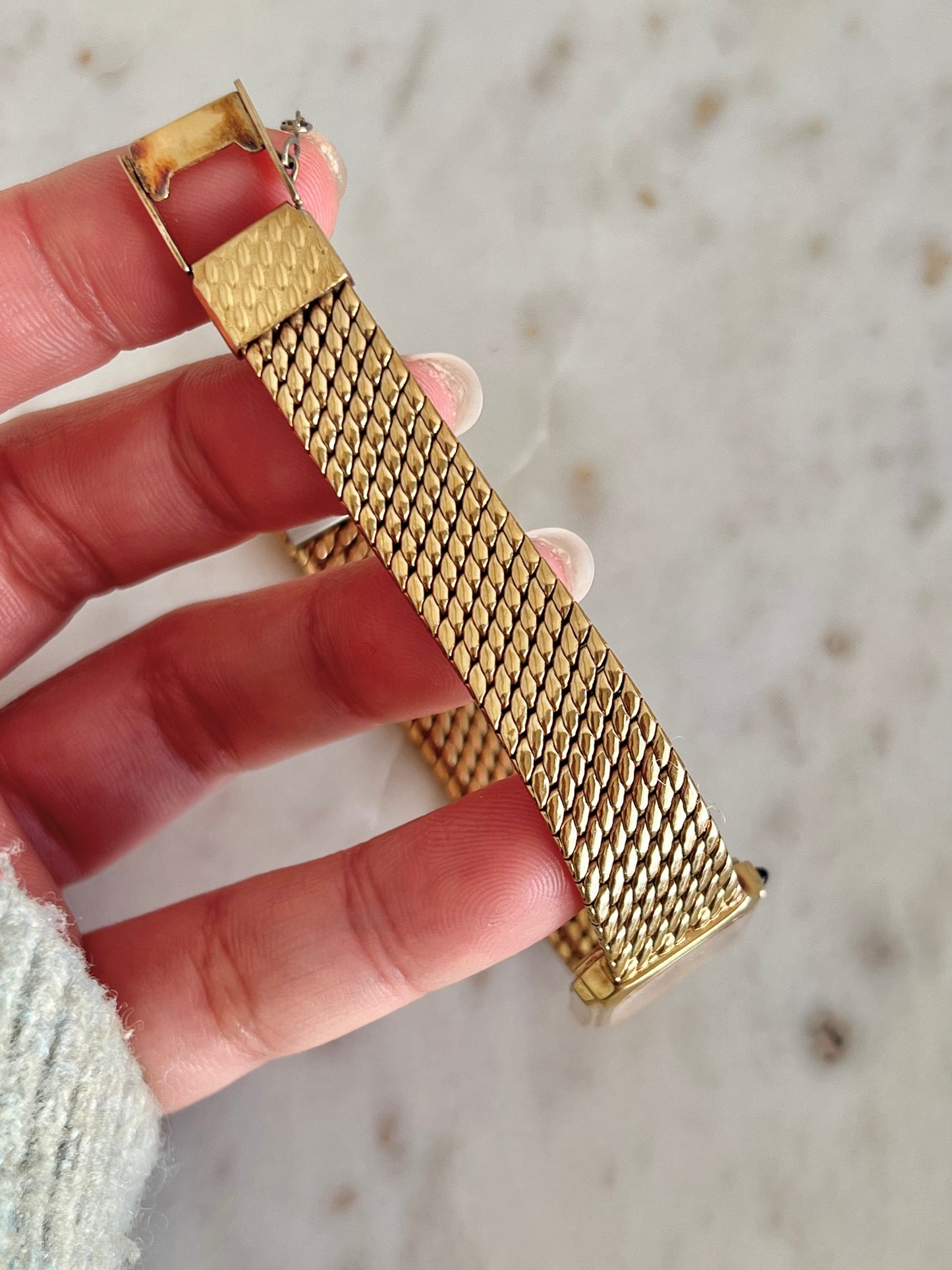 Seiko Exceline Rectangular Gold Toned Woman's Watch