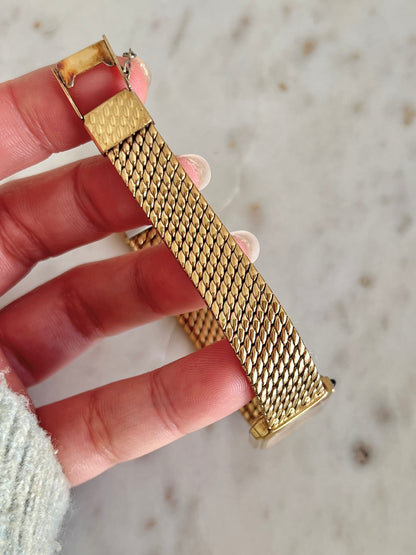 Seiko Exceline Rectangular Gold Toned Woman's Watch