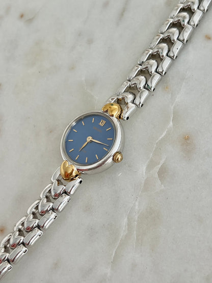Seiko Tisse Blue Dial Heart Bracelet Women’s Watch