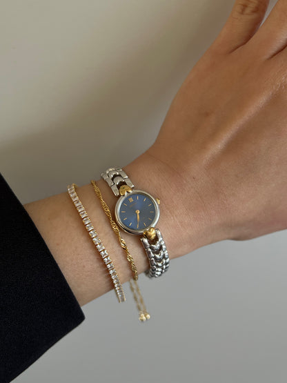 Seiko Tisse Blue Dial Heart Bracelet Women’s Watch