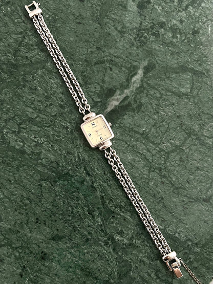 Seiko Double Strand Bracelet Watch in Elegant Silver