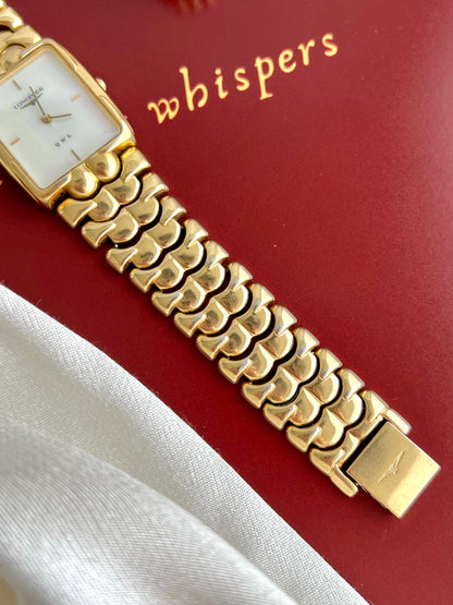 Longines Mother of Pearl Sculpted Bracelet Watch