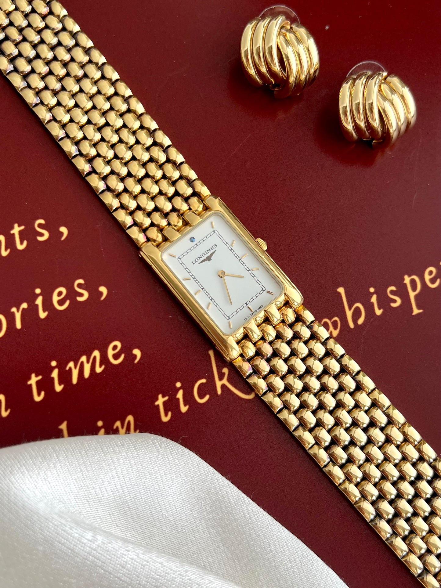 Longines Flagship White Dial Rice Bracelet Unisex Watch