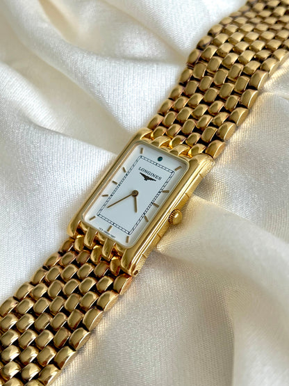 Longines Flagship White Dial Rice Bracelet Unisex Watch