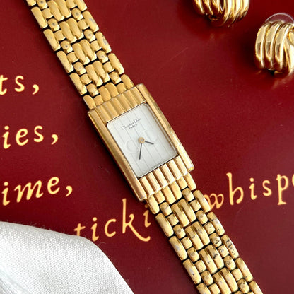 Christian Dior Sculpted Rectangular Bracelet Watch