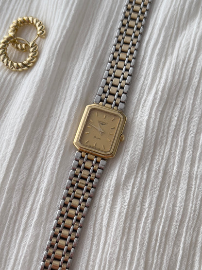 Longines Tank Women's Watch with Two Tone Bracelet