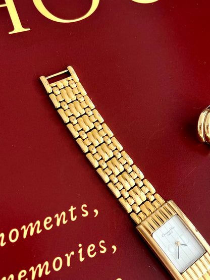 Christian Dior Sculpted Rectangular Bracelet Watch