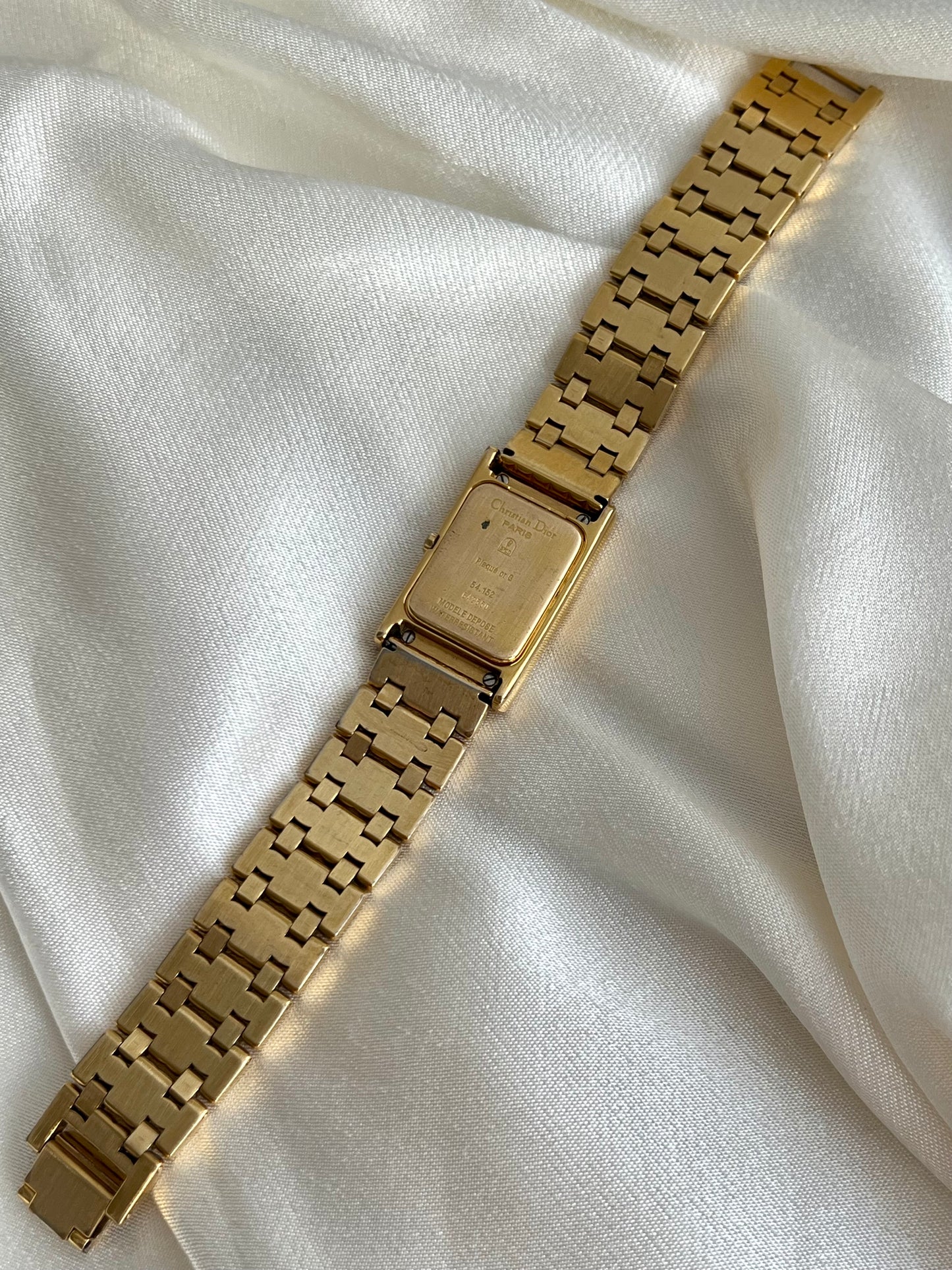Christian Dior Sculpted Rectangular Bracelet Watch