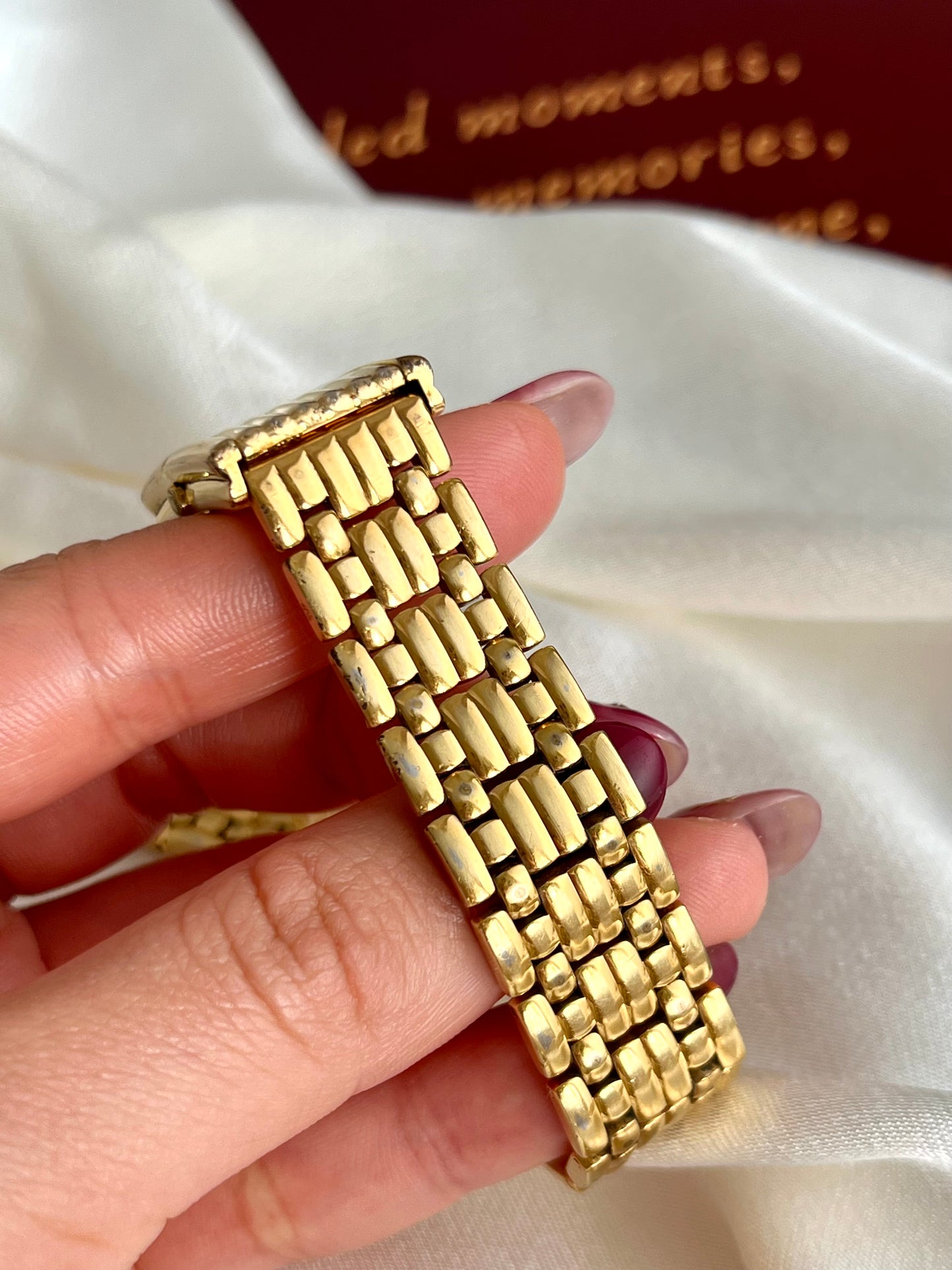 Christian Dior Sculpted Rectangular Bracelet Watch