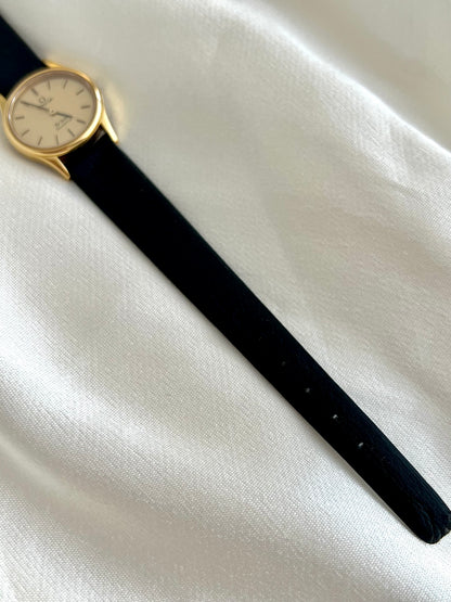 Omega De Ville Oval Gold Tone Strap Watch