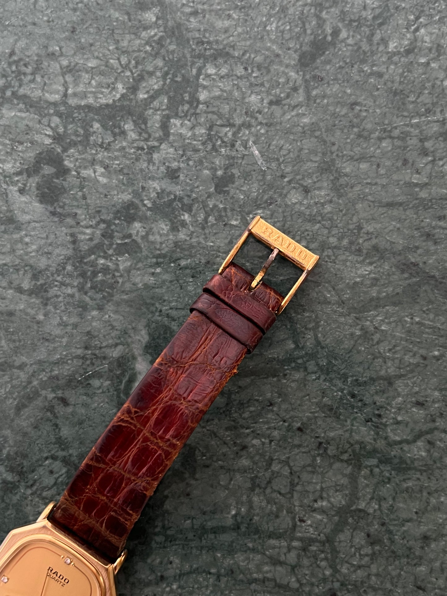 Rado Gold Contour Ladies Watch with Diamond Markers