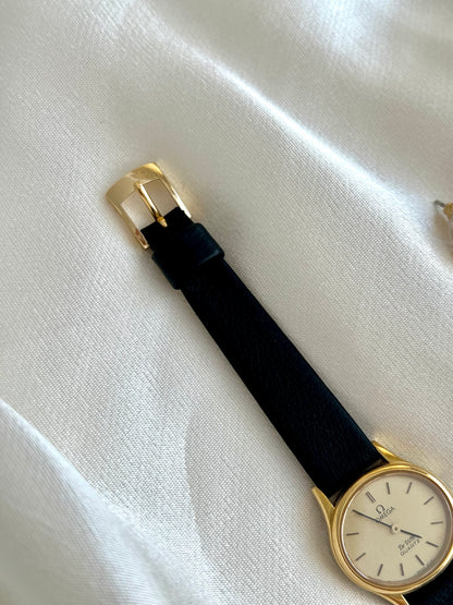 Omega De Ville Oval Gold Tone Strap Watch