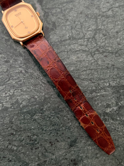 Rado Gold Contour Ladies Watch with Diamond Markers