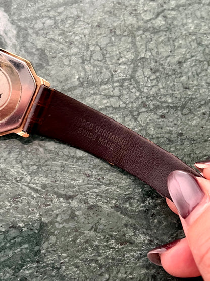 Rado Gold Contour Ladies Watch with Diamond Markers