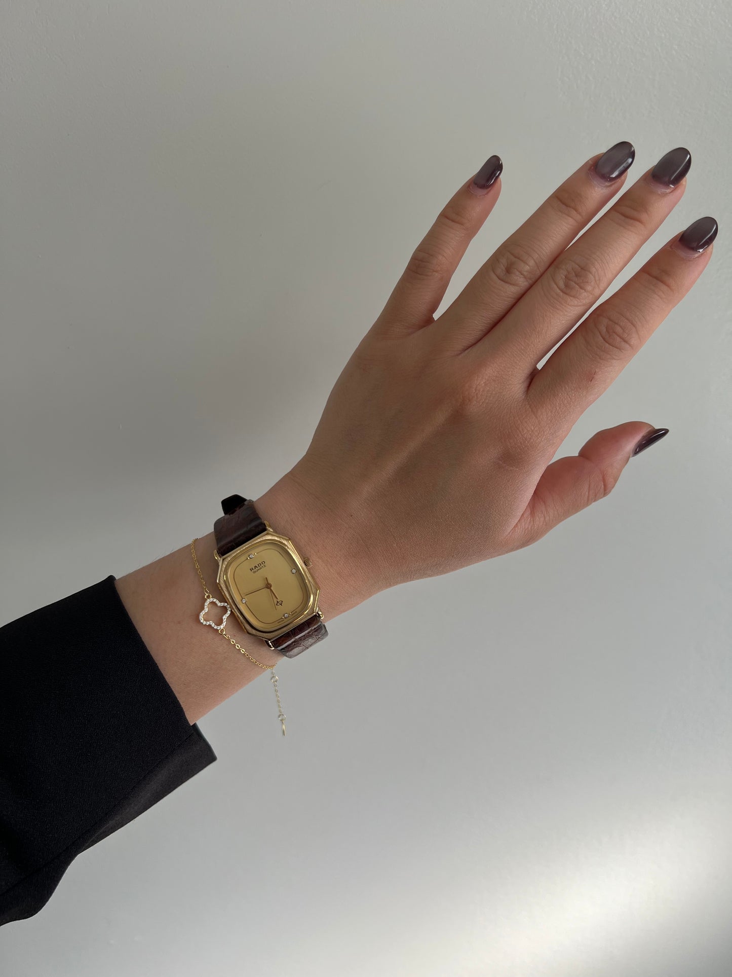Rado Gold Contour Ladies Watch with Diamond Markers