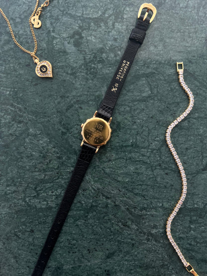 Nina Ricci x Seiko Ladies Gold Watch with Crystal Accents