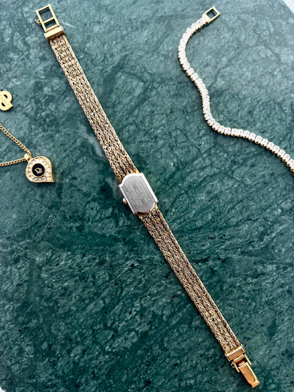 Citizen Braided Gold Tank Ladies Watch