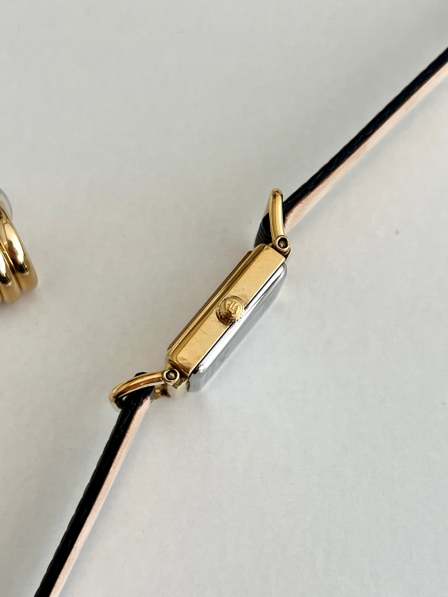 Hamilton Rectangular Gold Tone Dress Women's Watch