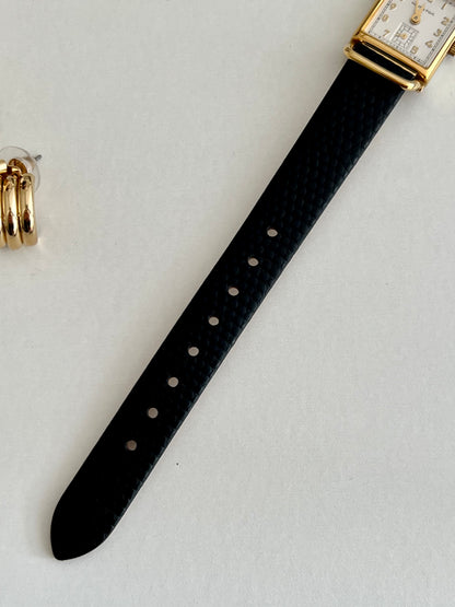 Hamilton Rectangular Gold Tone Dress Women's Watch