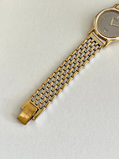 Seiko Exceline Two Tone Sculpted Bracelet Women's Watch