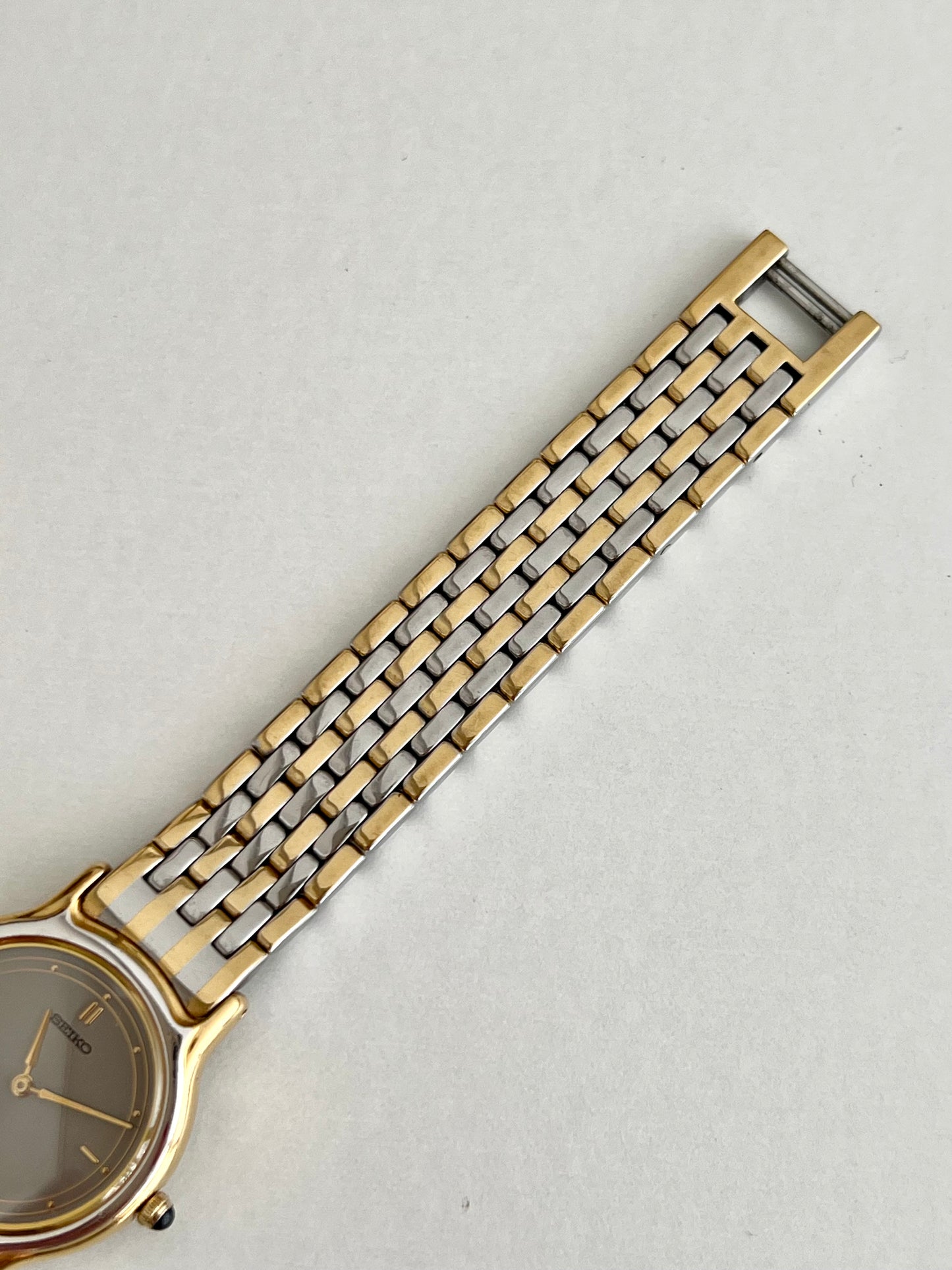 Seiko Exceline Two Tone Sculpted Bracelet Women's Watch