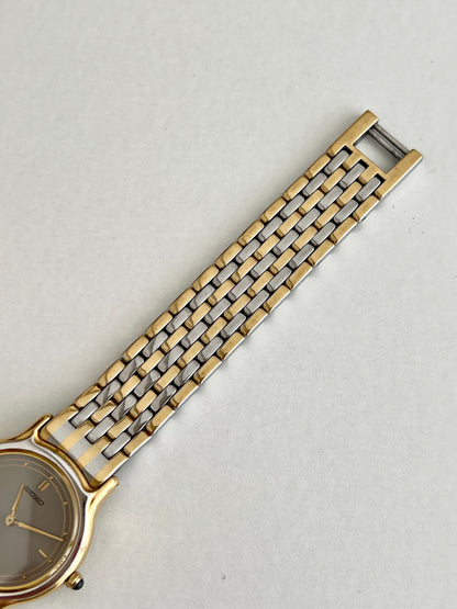 Seiko Exceline Two Tone Sculpted Bracelet Women's Watch