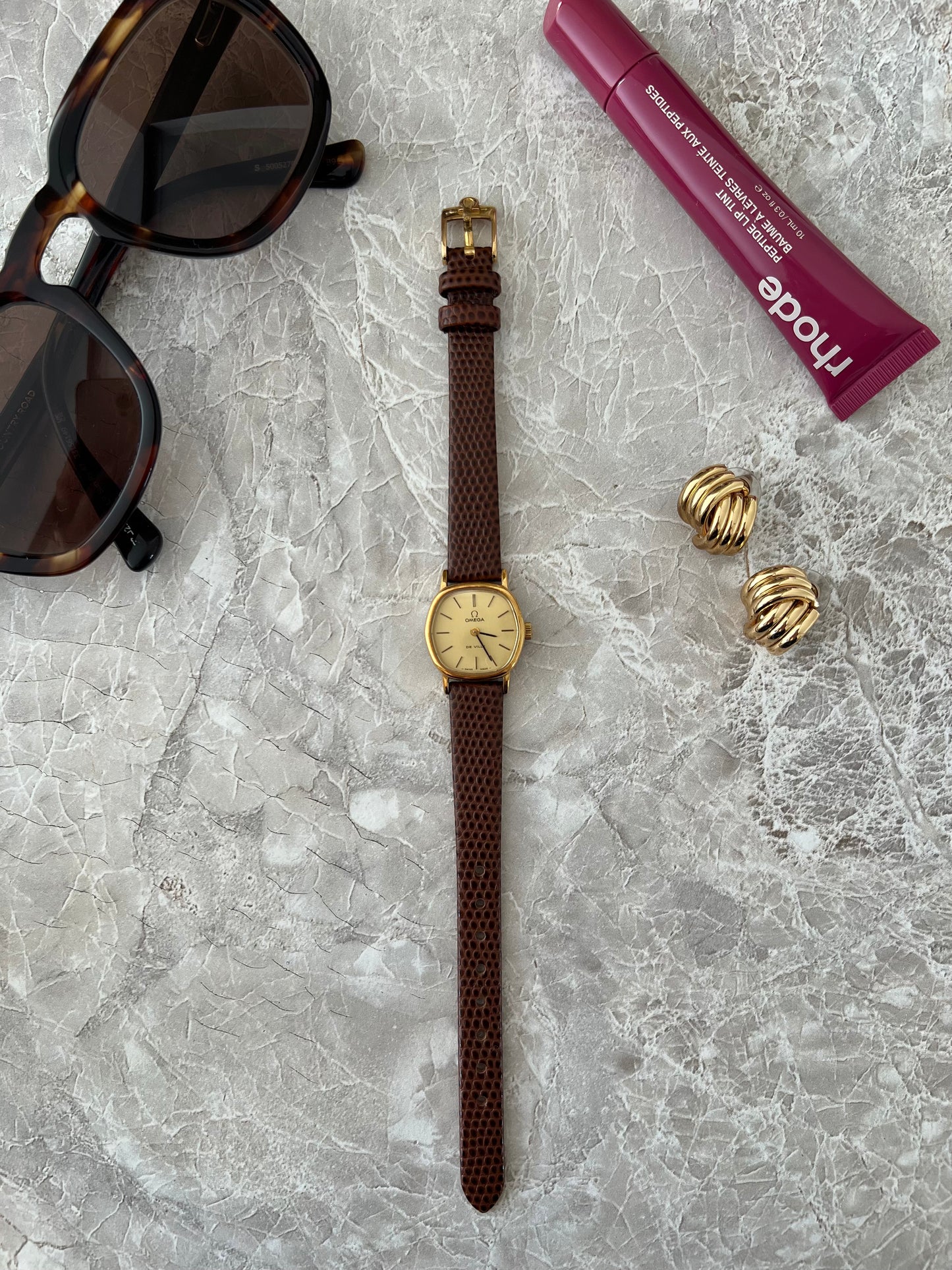Omega De Ville Cushion Case Woman's Watch