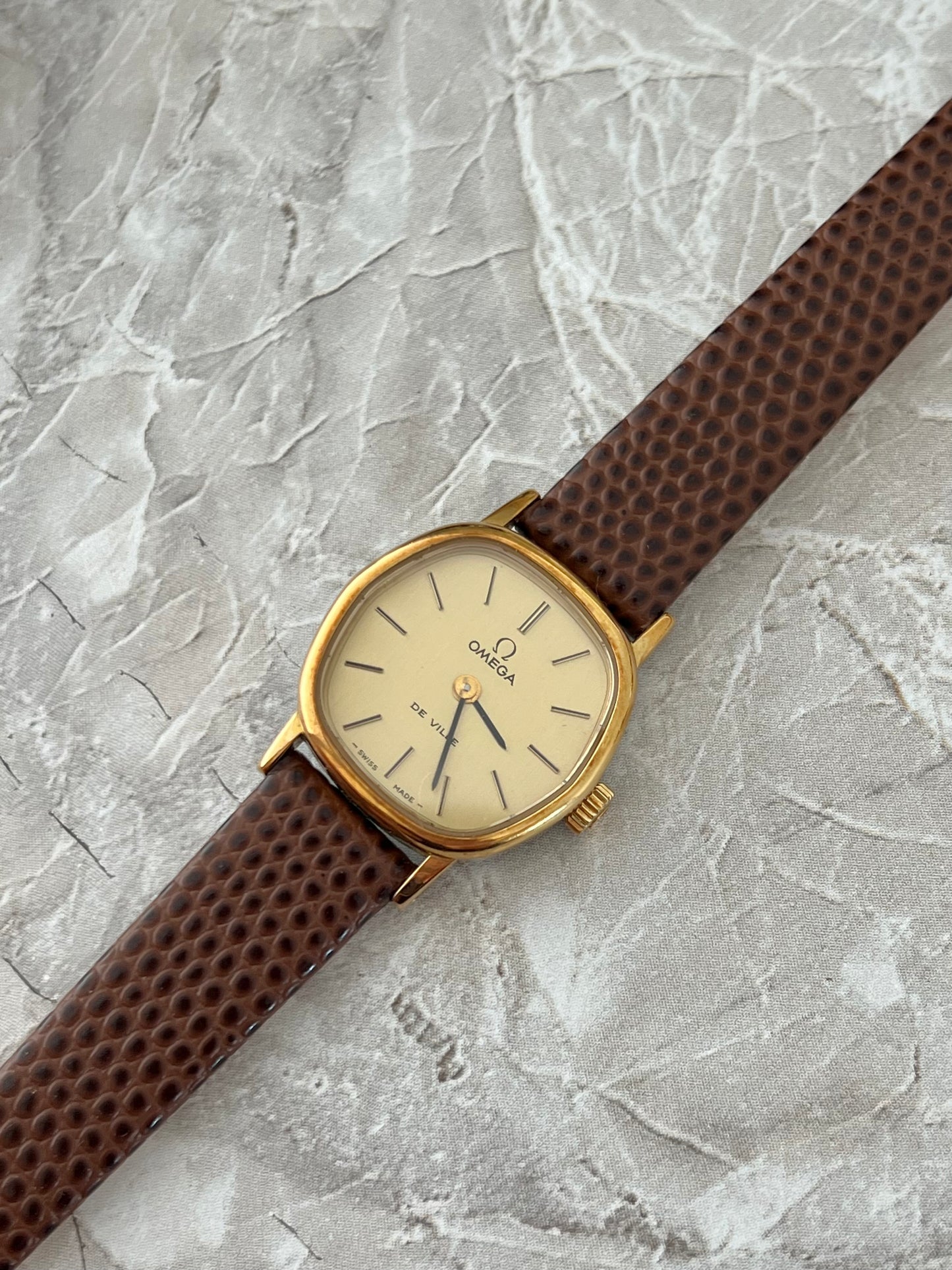 Omega De Ville Cushion Case Woman's Watch