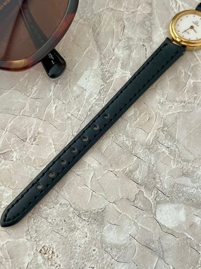 Omega De Ville Gold Tone Round Raised Bezel Women's Watch