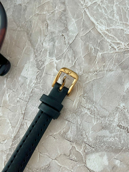 Omega De Ville Gold Tone Round Raised Bezel Women's Watch
