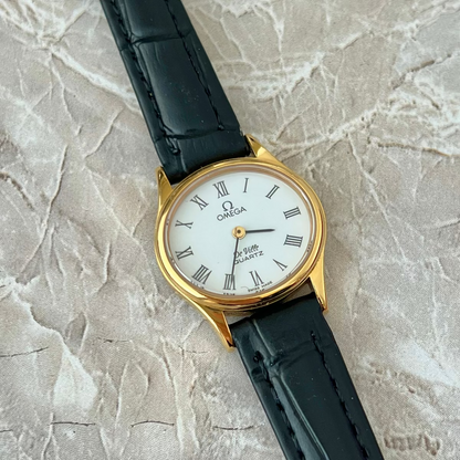 Omega De Ville Ellipse Gold Tone Roman Numerals Women's Watch