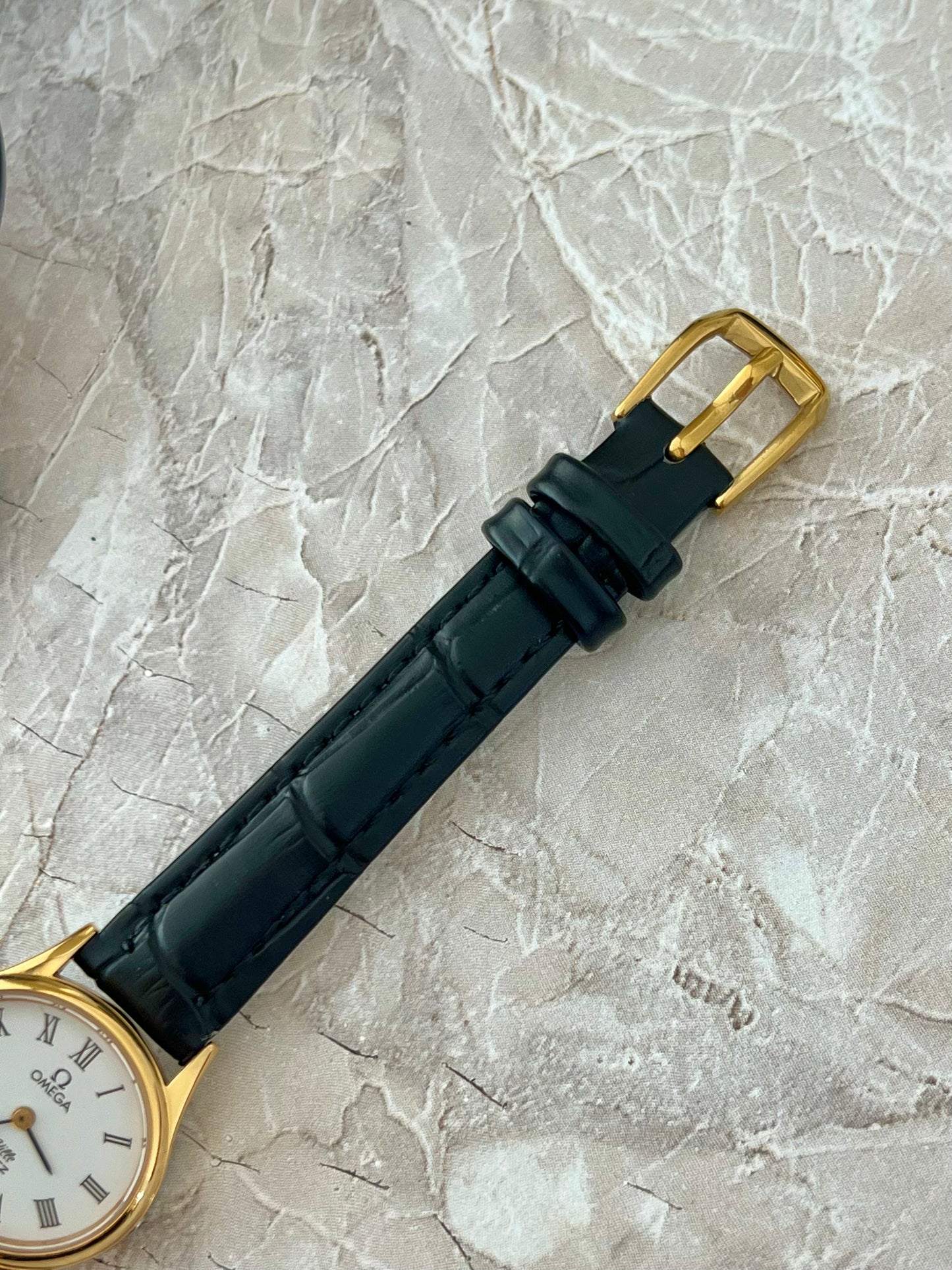 Omega De Ville Ellipse Gold Tone Roman Numerals Women's Watch