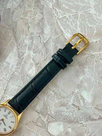 Omega De Ville Ellipse Gold Tone Roman Numerals Women's Watch