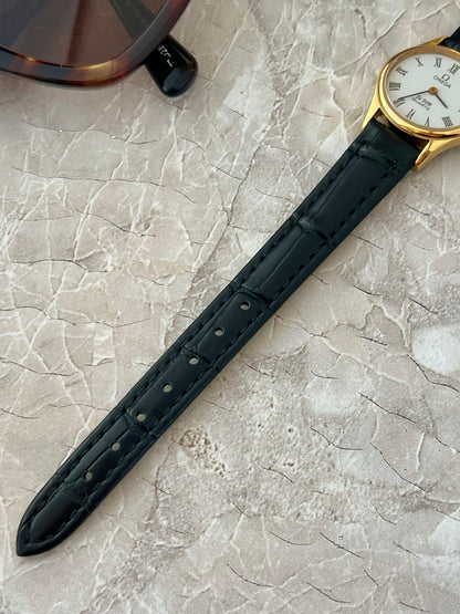 Omega De Ville Ellipse Gold Tone Roman Numerals Women's Watch