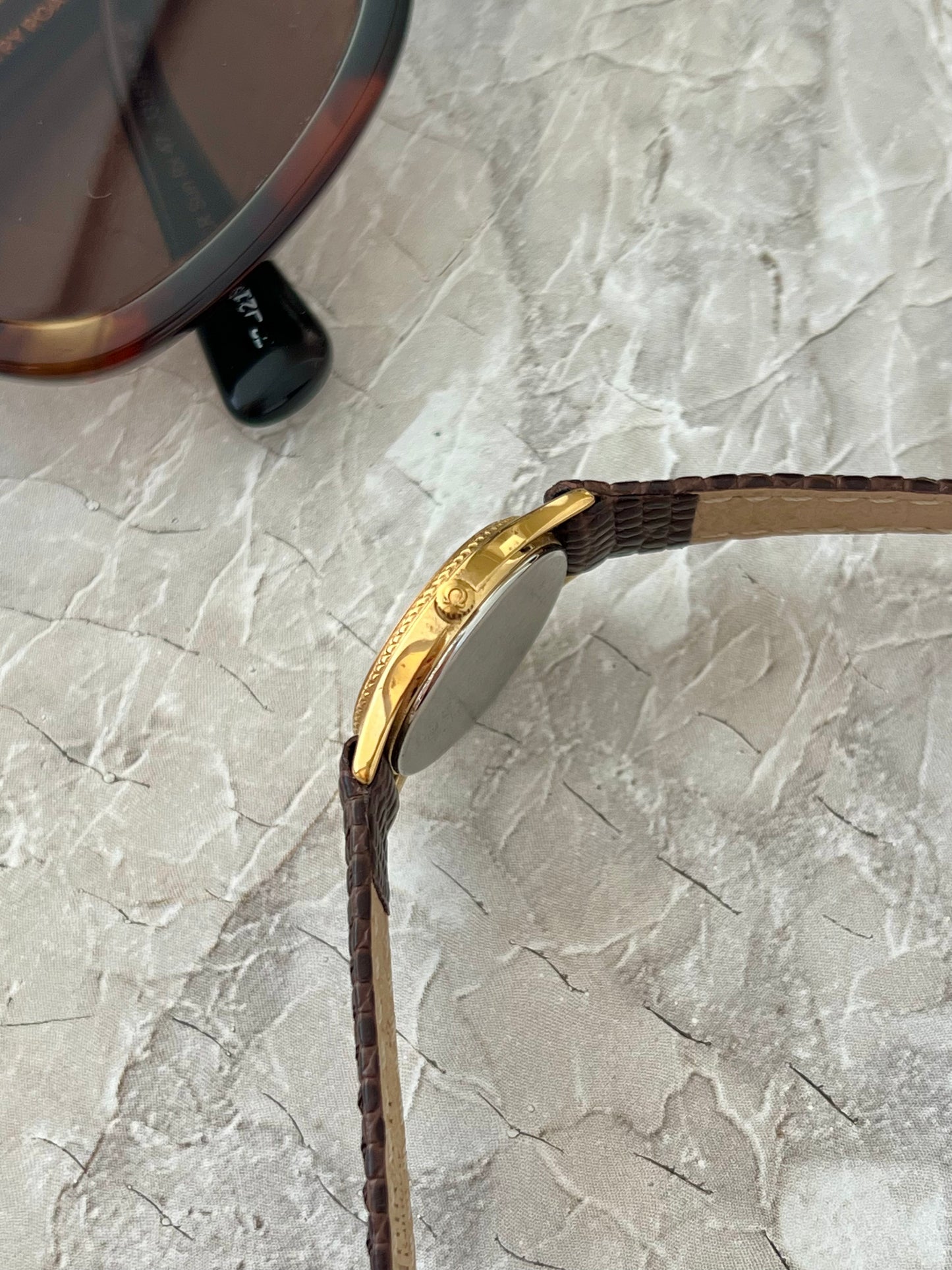 Omega De Ville Gold Tone Wreath Bezel Women's Watch