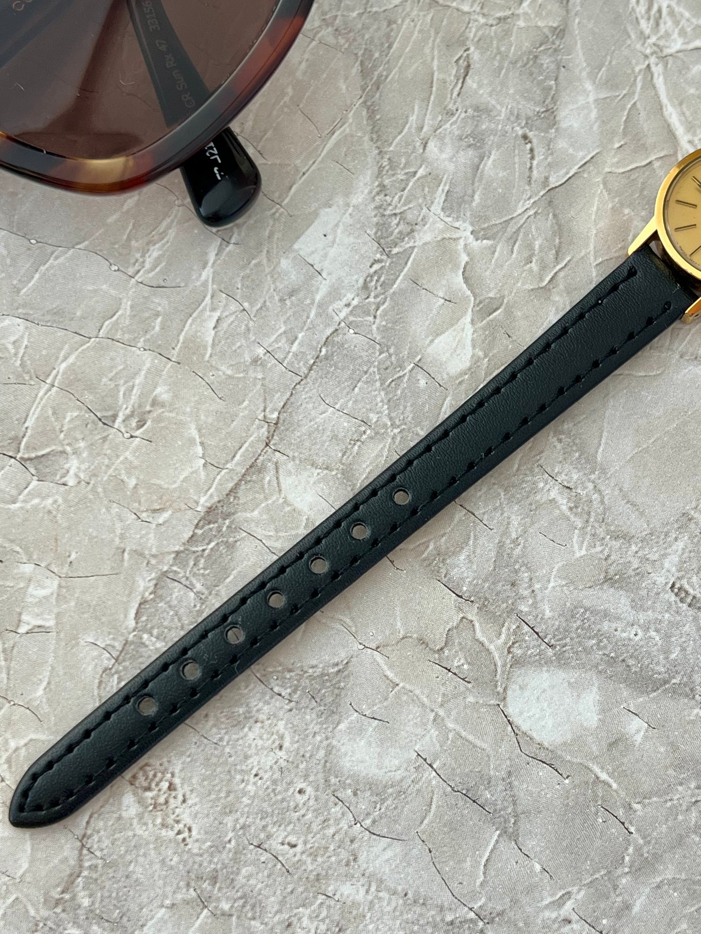 Omega De Ville Gold Tone Round Champagne Dial Women's Watch