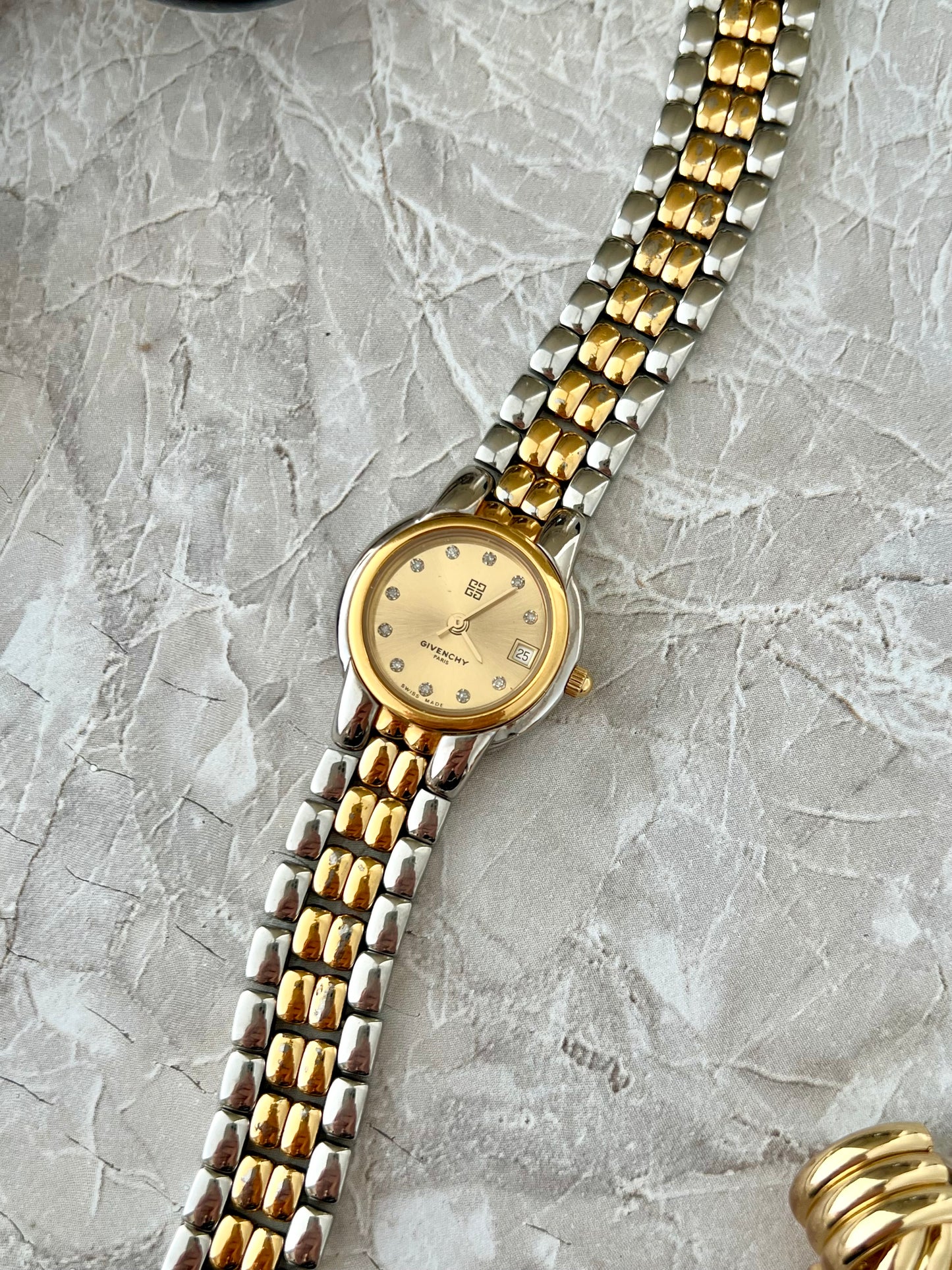 Givenchy Crystal Marker Two Tone Women’s Watch