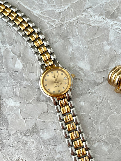 Givenchy Crystal Marker Two Tone Women’s Watch
