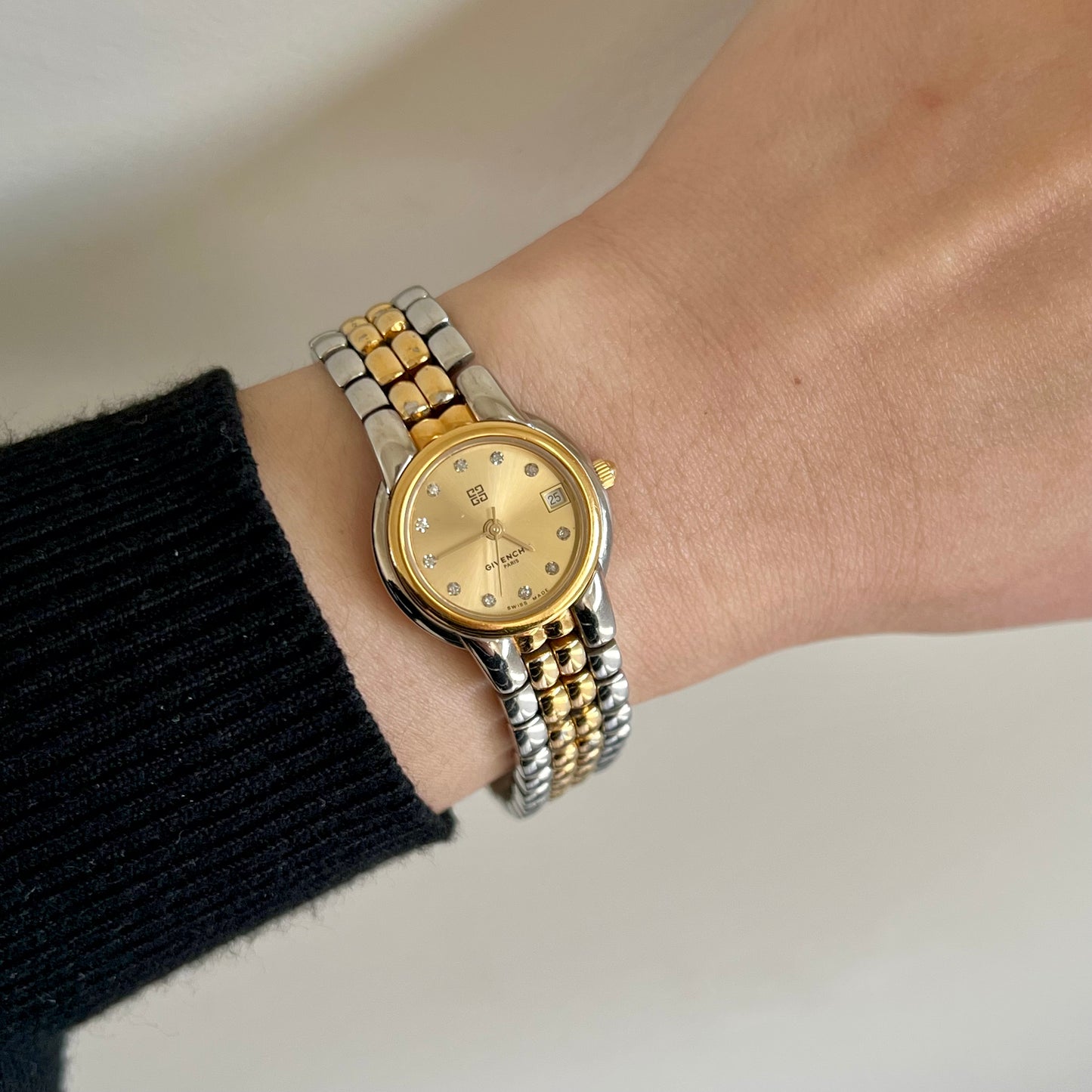 Givenchy Crystal Marker Two Tone Women’s Watch