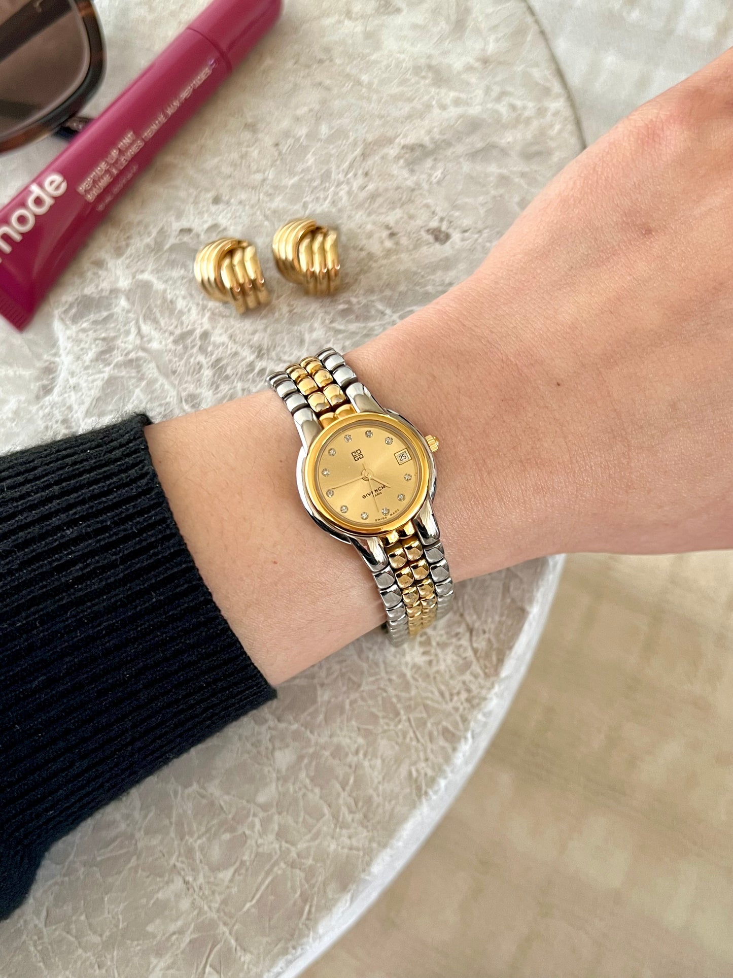 Givenchy Crystal Marker Two Tone Women’s Watch