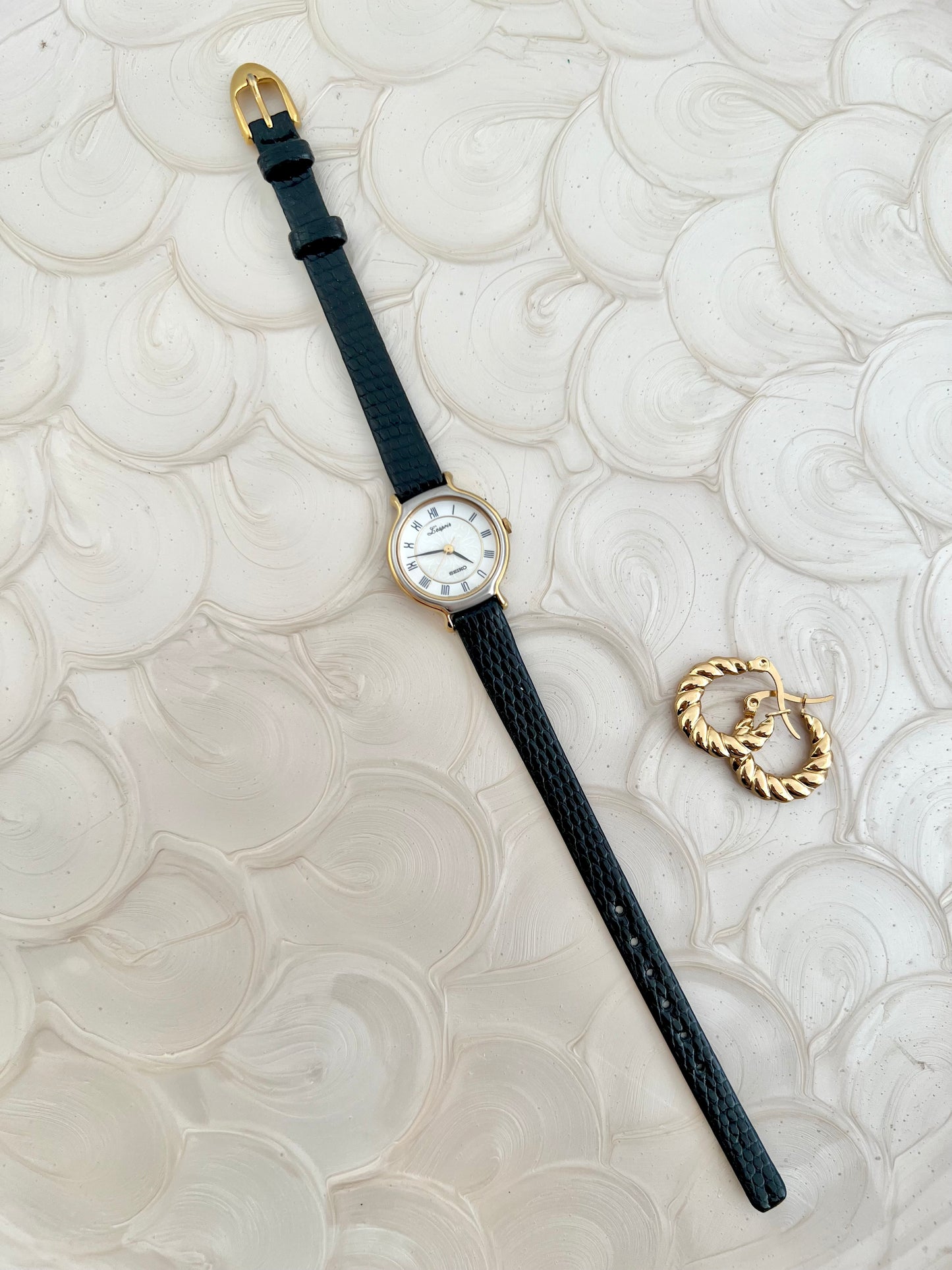 Seiko L'Espoir Neo Classical Two-Tone Roman Dial Ladies Dress Watch