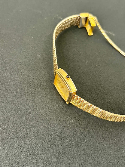 Seiko Exceline Gold Toned Cushion Woman's Watch